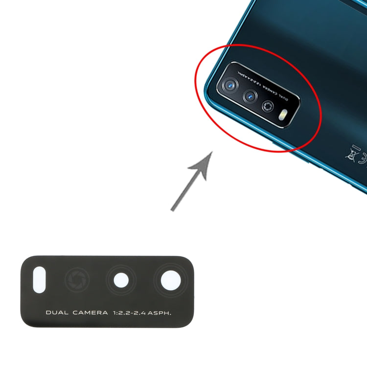 For Vivo Y11s / Y30 Standard / Y30G / Y12s / Y12a / Y12s 2021 10pcs Back Camera Lens, For Vivo Y11s/ Y30 Standard / Y30G / Y12s / Y12a / Y12s 2021