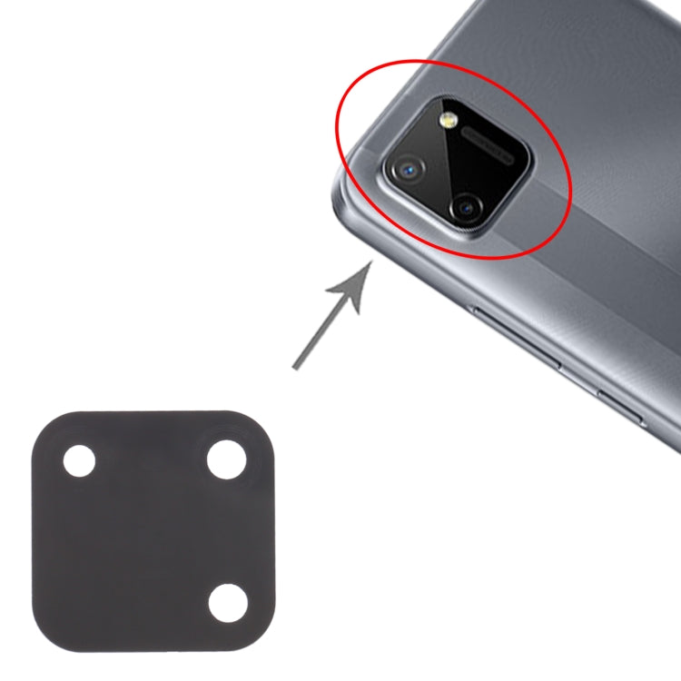For OPPO Realme C11 RMX2185 10pcs Back Camera Lens, For OPPO Realme C11 RMX2185