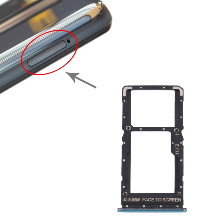 SIM Card Tray + SIM Card Tray / Micro SD Card Tray for Xiaomi Poco X3 GT 21061110AG, For Xiaomi Poco X3 GT