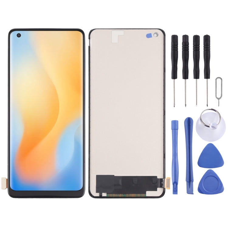 TFT Material LCD Screen and Digitizer Full Assembly (Not Supporting Fingerprint Identification) for vivo X50 Pro V2005A, For vivo X50 Pro (TFT)
