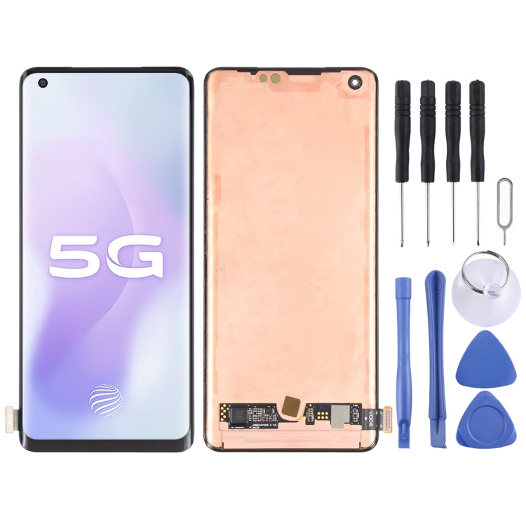 LCD Screen and Digitizer Full Assembly for Vivo X50 Pro+ / X50 Pro Plus / iQOO 5 Pro 5G V2025A V2011A, For Vivo X50 Pro+ / X50 Pro Plus (Original)