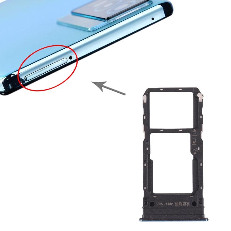 For vivo Y76s V2156A SIM Card Tray + SIM Card Tray / Micro SD Card Tray, For vivo Y76s