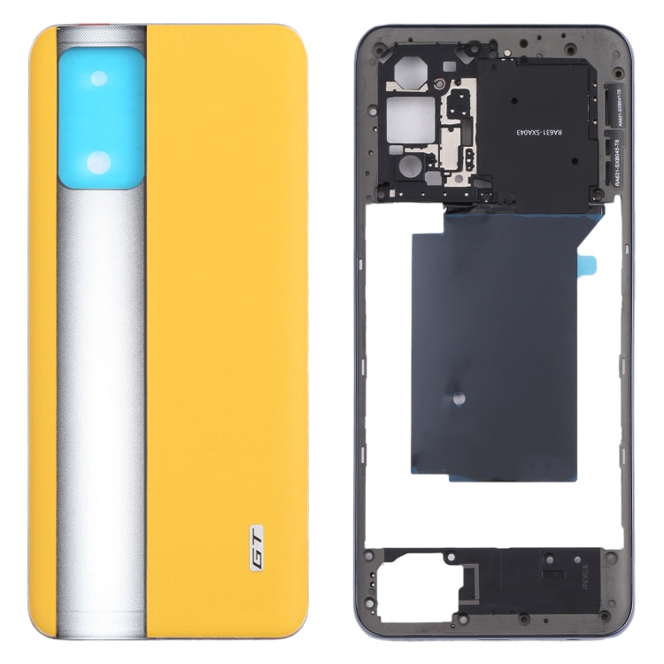 For OPPO Realme GT RMX2202 Middle Frame Bezel Plate + Battery Back Cover, For OPPO Realme GT