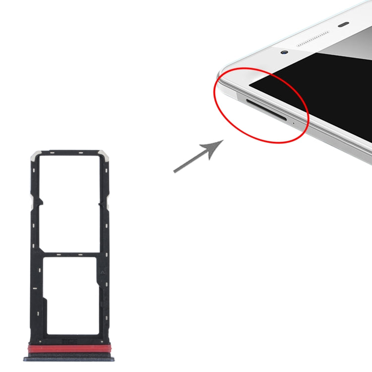 For vivo Y35 4G SIM Card Tray + SIM Card Tray + Micro SD Card Tray, For vivo Y35 4G