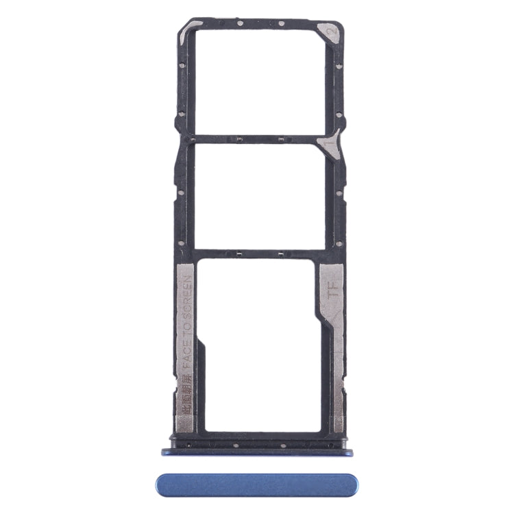 For Xiaomi Poco M4 Pro SIM Card Tray + SIM Card Tray + Micro SD Card Tray, For Xiaomi Poco M4 Pro(Baby Blue), For Xiaomi Poco M4 Pro