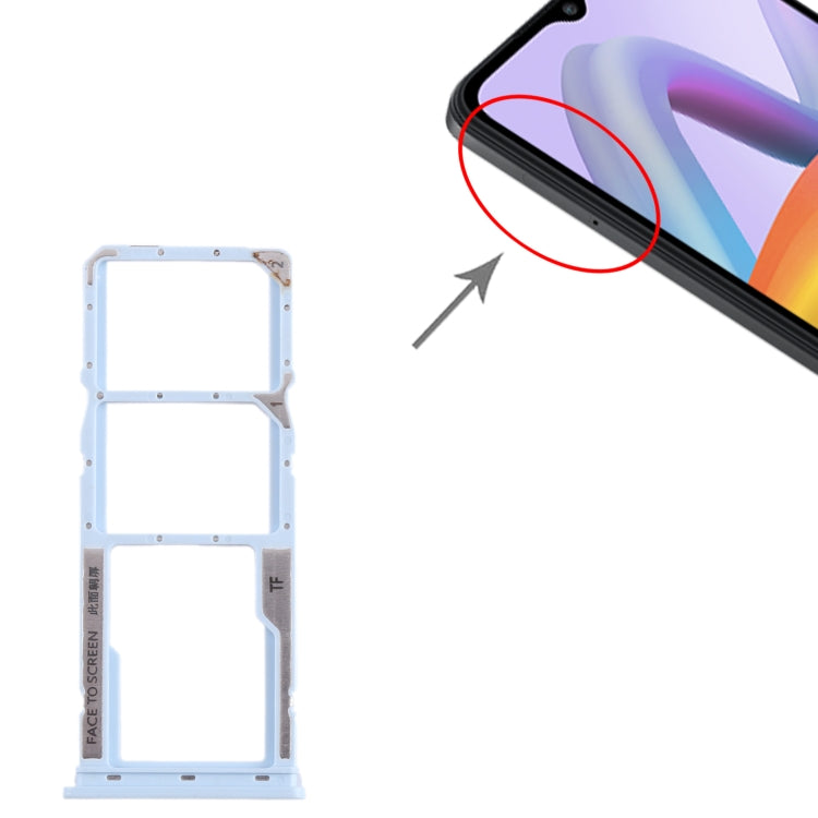 For Xiaomi Redmi A2 SIM Card Tray + SIM Card Tray + Micro SD Card Tray, For Xiaomi Redmi A2