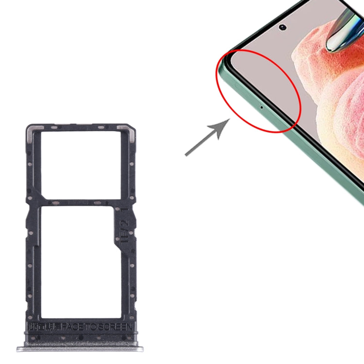 For Xiaomi Redmi 12 5G SIM Card Tray + SIM Card Tray / Micro SD Card Tray, For Xiaomi Redmi 12 5G