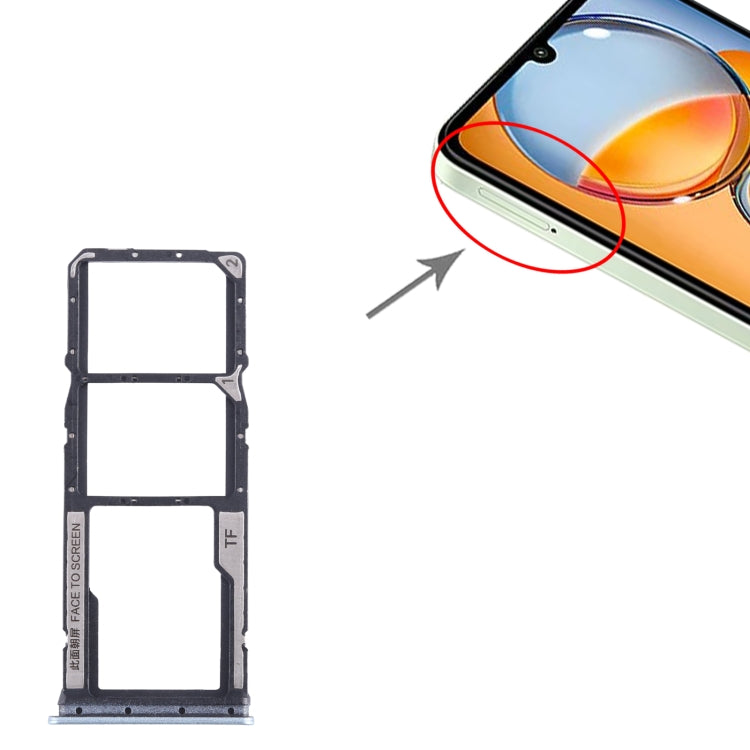 For Xiaomi Poco C65 SIM Card Tray + SIM Card Tray + Micro SD Card Tray, For Xiaomi Poco C65