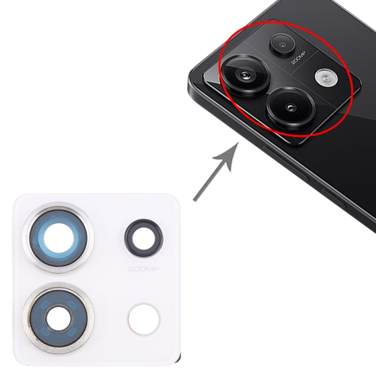 For Xiaomi Redmi Note 13 Pro 5G Back Camera Lens Frame, For Xiaomi Redmi Note 13 Pro 5G