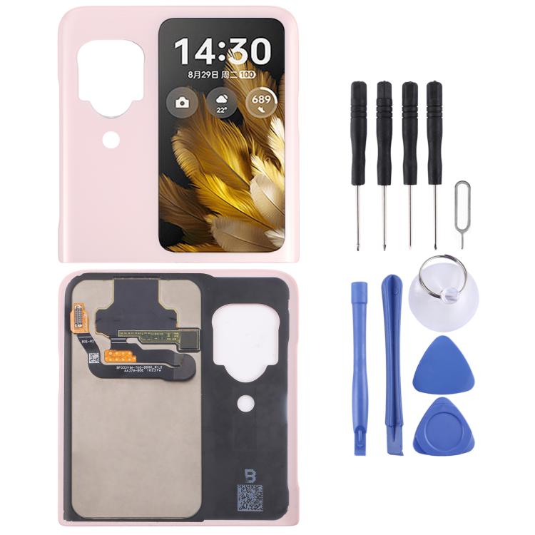 Original LCD Secondary Screen with Digitizer Full Assembly, For OPPO Find N3 Flip (Original LCD Secondary)