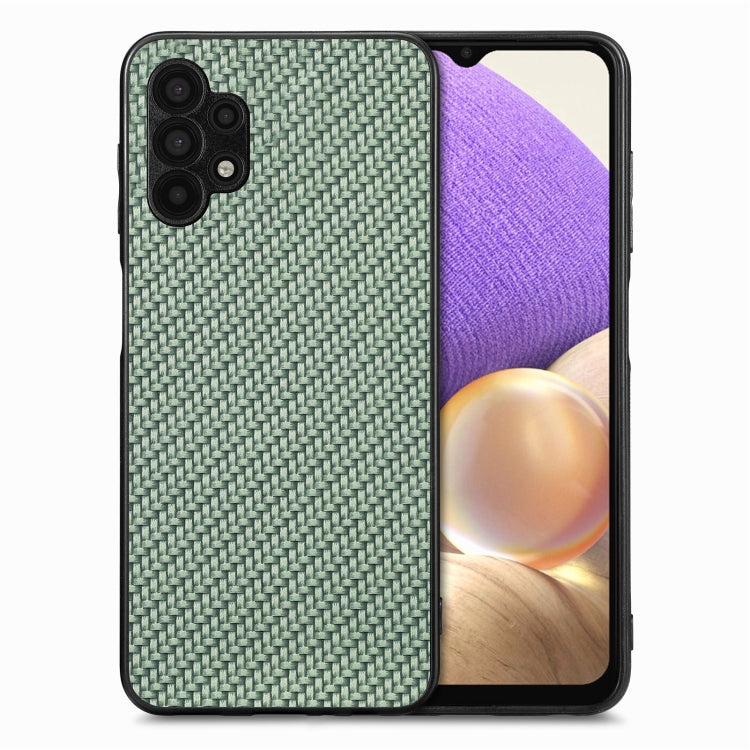 Carbon Fiber Texture Leather Back Cover Phone Case