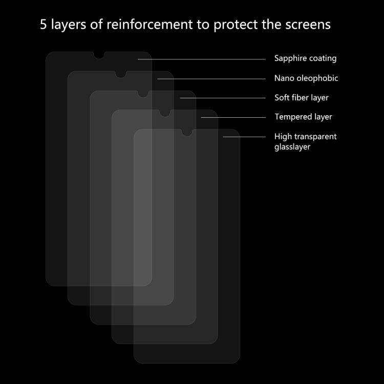 ENKAY Hat-Prince 0.26mm 2.5D 9H Tempered Glass Protective Film for Samsung Galaxy A70, For Samsung Galaxy A70(1 PC)