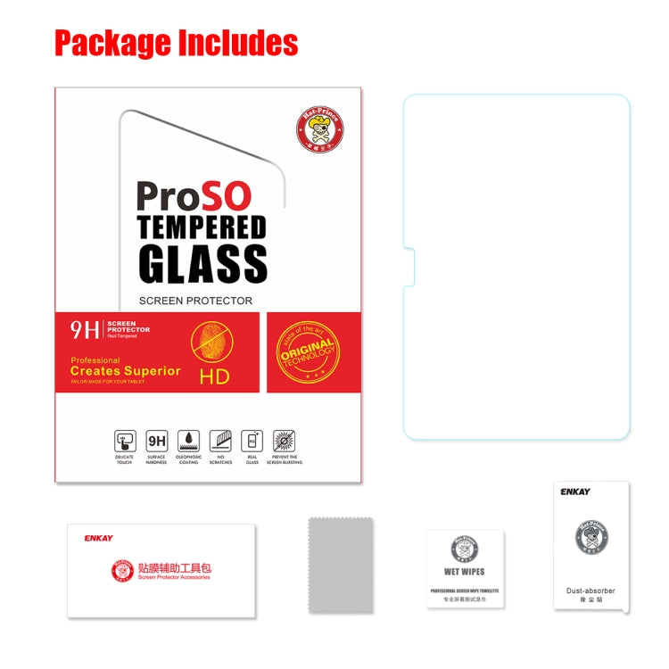 ENKAY Hat-Prince 0.33mm 9H Surface Hardness 2.5D Explosion-proof Tempered Glass Film for Galaxy Tab Advanced2 T583