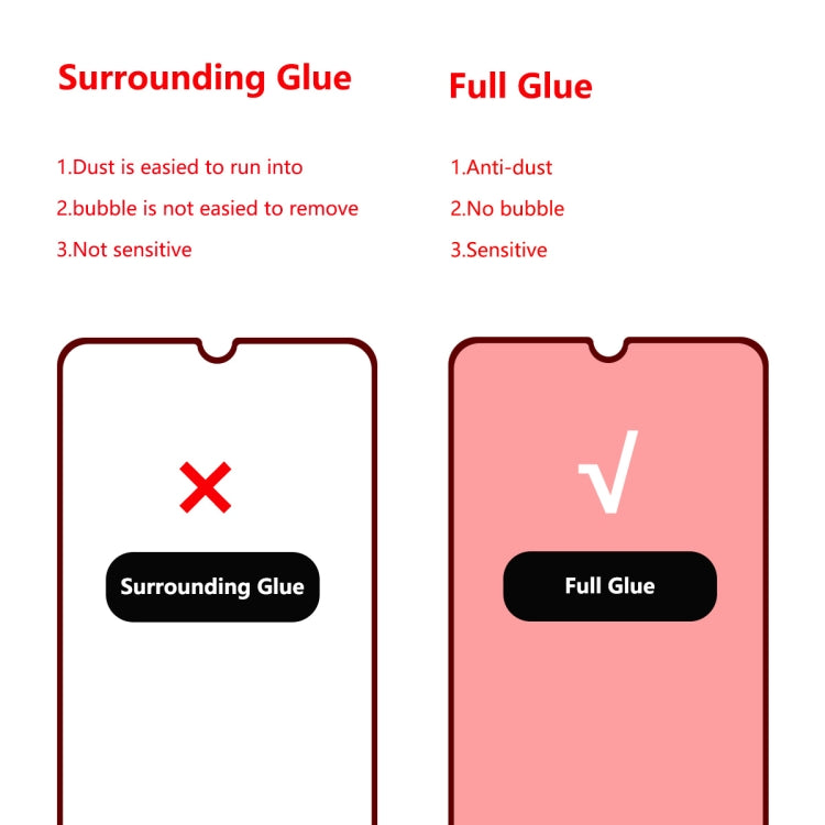 2 PCS ENKAY Hat-prince Full Glue 0.26mm 9H 2.5D Tempered Glass Film for Galaxy A70