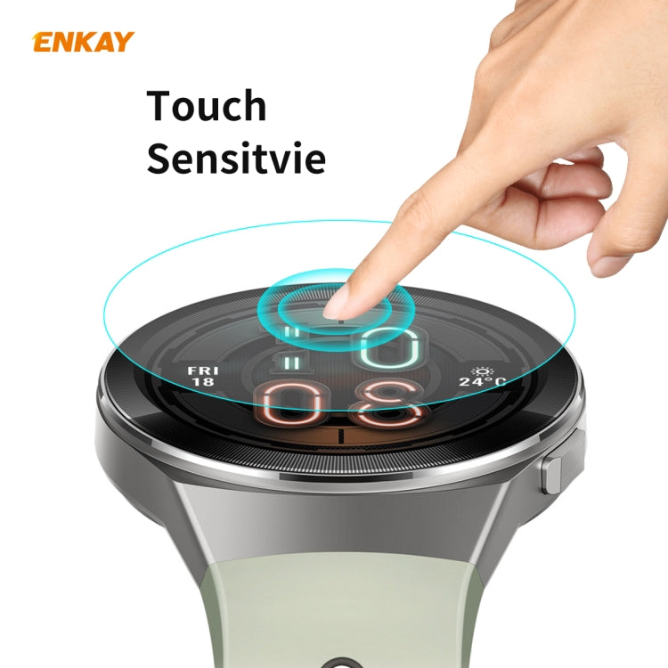 For HUAWEI Watch GT 2E 46mm Dynamic Edition ENKAY Hat-Prince 0.2mm 9H 2.15D Curved Edge Tempered Glass Screen Protector  Watch Film