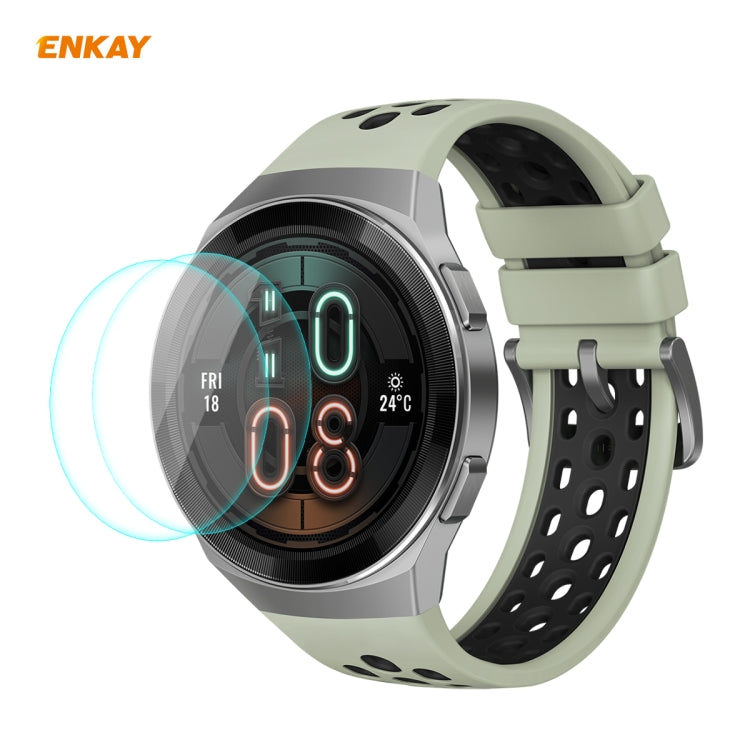 For HUAWEI Watch GT 2E 46mm Dynamic Edition ENKAY Hat-Prince 0.2mm 9H 2.15D Curved Edge Tempered Glass Screen Protector  Watch Film