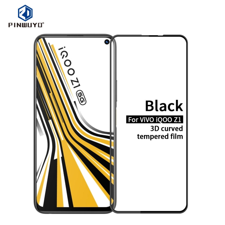 PINWUYO 9H 3D Curved Full Screen Explosion-proof Tempered Glass Film, For Xiaomi 10 Lite, For Xiaomi RedMi Note 9, For Huawei Honor 30/nova7, For Huawei Honor 30s/nova7se, For Huawei Enjoy Z 5G, For ViVO iQOO Z1, For OPPO Reno4, For Xiaomi RedMi Note9S...