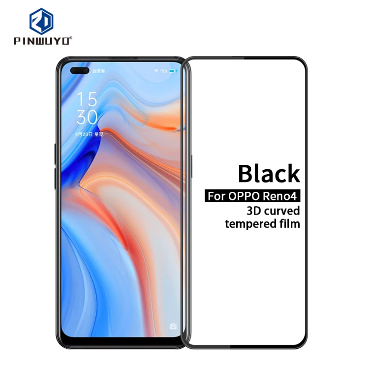 PINWUYO 9H 3D Curved Full Screen Explosion-proof Tempered Glass Film, For Xiaomi 10 Lite, For Xiaomi RedMi Note 9, For Huawei Honor 30/nova7, For Huawei Honor 30s/nova7se, For Huawei Enjoy Z 5G, For ViVO iQOO Z1, For OPPO Reno4, For Xiaomi RedMi Note9S...