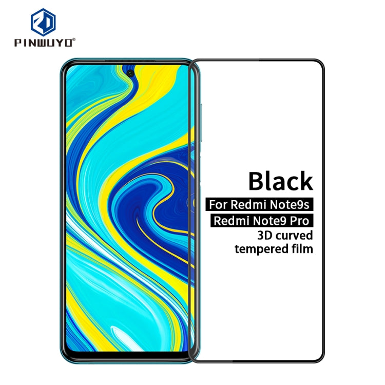 PINWUYO 9H 3D Curved Full Screen Explosion-proof Tempered Glass Film, For Xiaomi 10 Lite, For Xiaomi RedMi Note 9, For Huawei Honor 30/nova7, For Huawei Honor 30s/nova7se, For Huawei Enjoy Z 5G, For ViVO iQOO Z1, For OPPO Reno4, For Xiaomi RedMi Note9S...