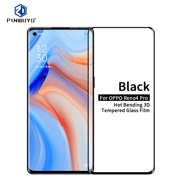 PINWUYO 9H 3D Hot Bending Tempered Glass Film, For Huawei P40 Pro, For Huawei Honor 30Pro /nova7 pro, For OPPO Reno4 Pro 5G, For vivo X50 Pro