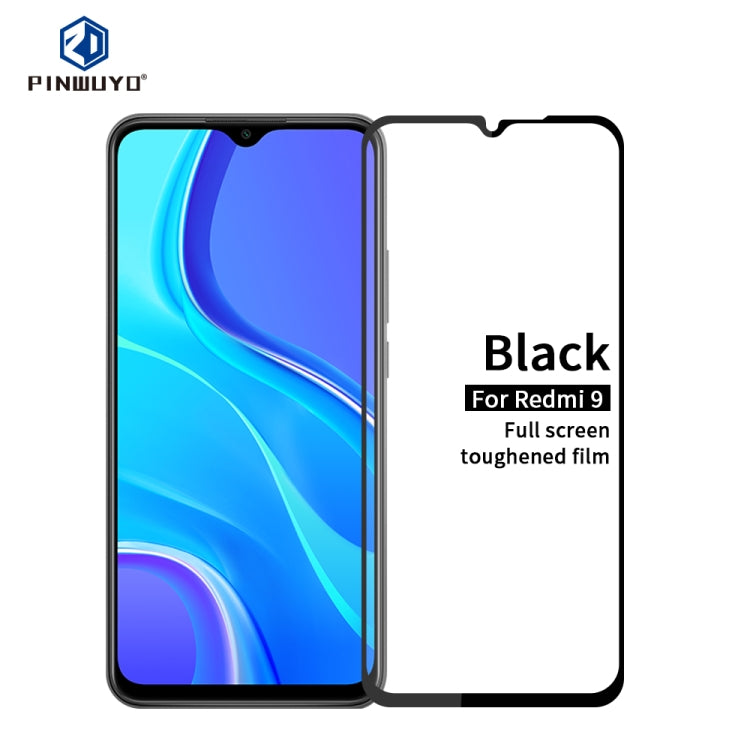 PINWUYO 9H 2.5D Full Screen Tempered Glass Film, For Xiaomi RedMi 9, For Xiaomi RedMi 10X 5G, For Vivo X50, For Oppo Reno4 5G, For Huawei  Y5P/Y5 Prime, For Huawei Y8P / P smart S