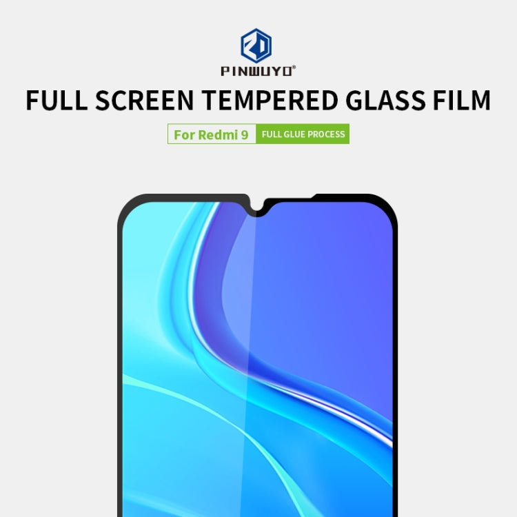 PINWUYO 9H 2.5D Full Screen Tempered Glass Film, For Xiaomi RedMi 9, For Xiaomi RedMi 10X 5G, For Vivo X50, For Oppo Reno4 5G, For Huawei  Y5P/Y5 Prime, For Huawei Y8P / P smart S