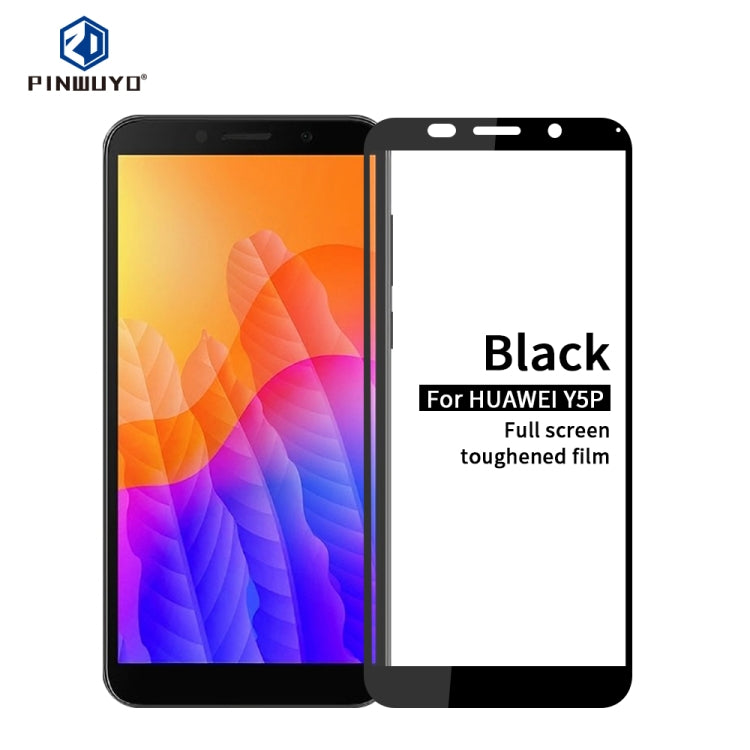 PINWUYO 9H 2.5D Full Screen Tempered Glass Film, For Xiaomi RedMi 9, For Xiaomi RedMi 10X 5G, For Vivo X50, For Oppo Reno4 5G, For Huawei  Y5P/Y5 Prime, For Huawei Y8P / P smart S