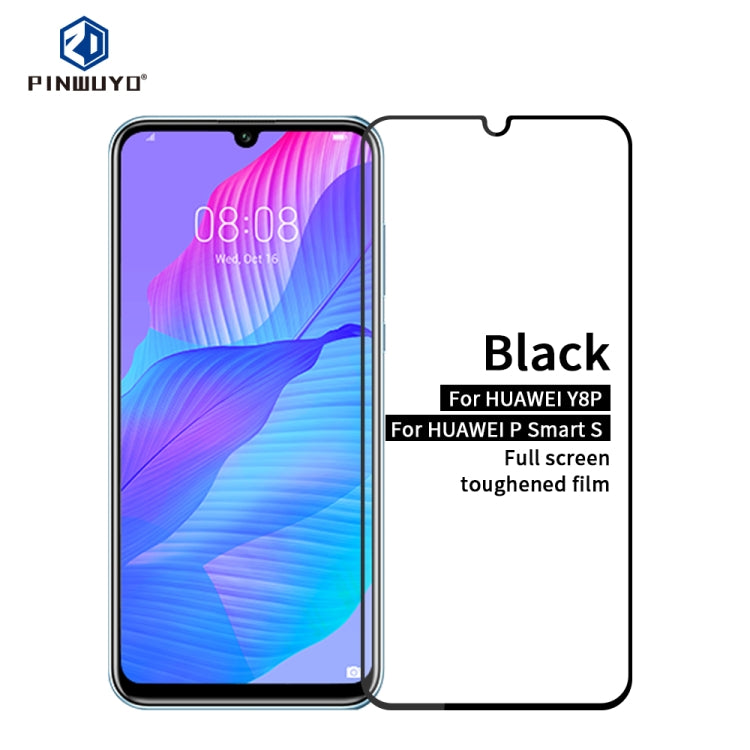 PINWUYO 9H 2.5D Full Screen Tempered Glass Film, For Xiaomi RedMi 9, For Xiaomi RedMi 10X 5G, For Vivo X50, For Oppo Reno4 5G, For Huawei  Y5P/Y5 Prime, For Huawei Y8P / P smart S