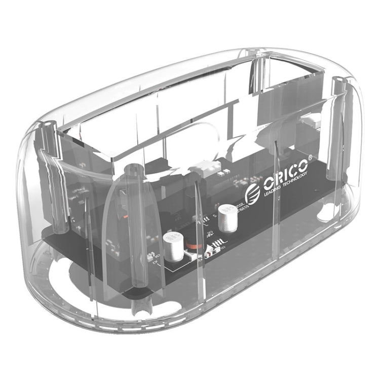 ORICO 6139C3-G2 3.5 inch Transparent USB3.1 Gen2 Type-C Hard Drive Dock