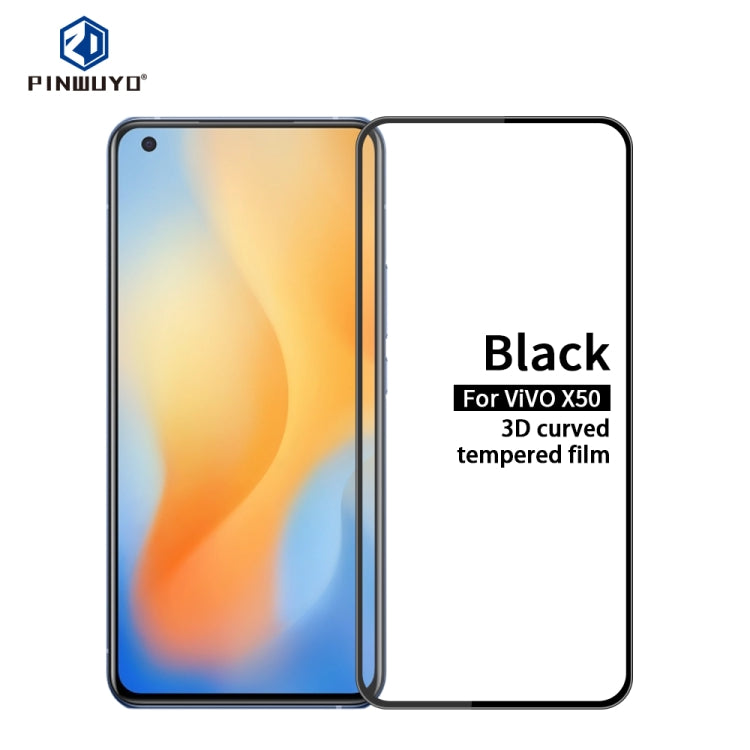PINWUYO 9H 3D Curved Full Screen Explosion-proof Tempered Glass Film, For Xiaomi Redmi 10X 5G, For Xiaomi Redmi 10X Pro, For Xiaomi Redmi 9A, For Huawei Enjoy 20 Pro, For vivo Y70s, For Huawei Honor X10, For vivo X50, For OPPO A92S, For Samsung Galaxy ...