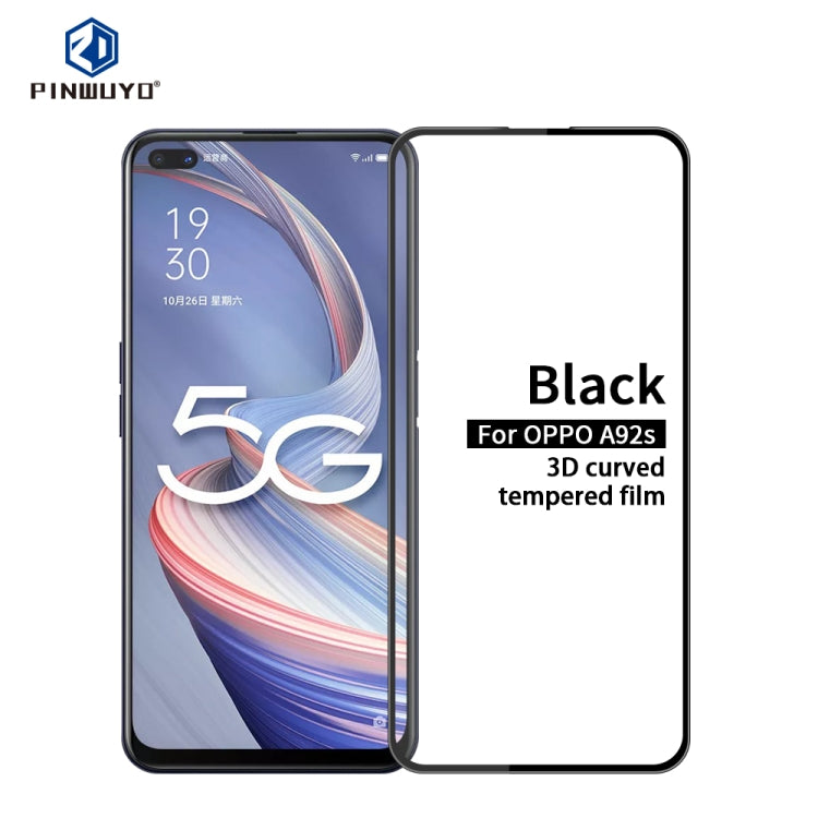 PINWUYO 9H 3D Curved Full Screen Explosion-proof Tempered Glass Film, For Xiaomi Redmi 10X 5G, For Xiaomi Redmi 10X Pro, For Xiaomi Redmi 9A, For Huawei Enjoy 20 Pro, For vivo Y70s, For Huawei Honor X10, For vivo X50, For OPPO A92S, For Samsung Galaxy ...