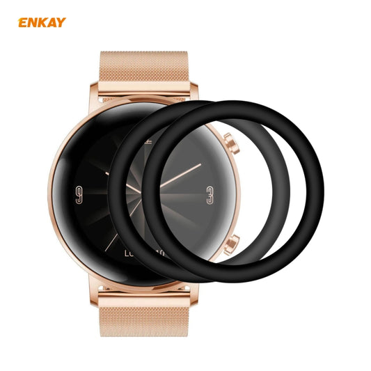 2 PCS ENKAY Hat-Prince 3D Full Screen Soft PC Edge + PMMA HD Screen Protector Film