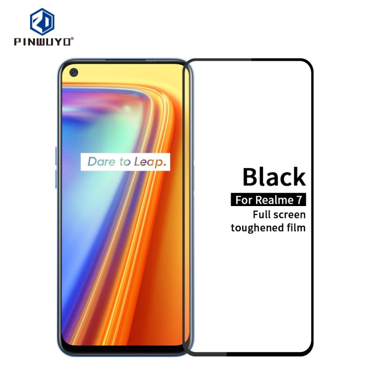 PINWUYO 9H 2.5D Full Screen Tempered Glass Film, For Realme7, For Realme7 Pro, For Realme X7, For Realme X7 Pro, For OPPO Reno4Z