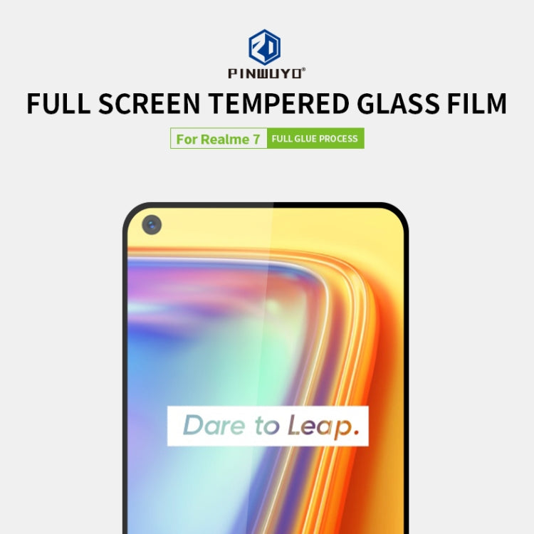 PINWUYO 9H 2.5D Full Screen Tempered Glass Film, For Realme7, For Realme7 Pro, For Realme X7, For Realme X7 Pro, For OPPO Reno4Z