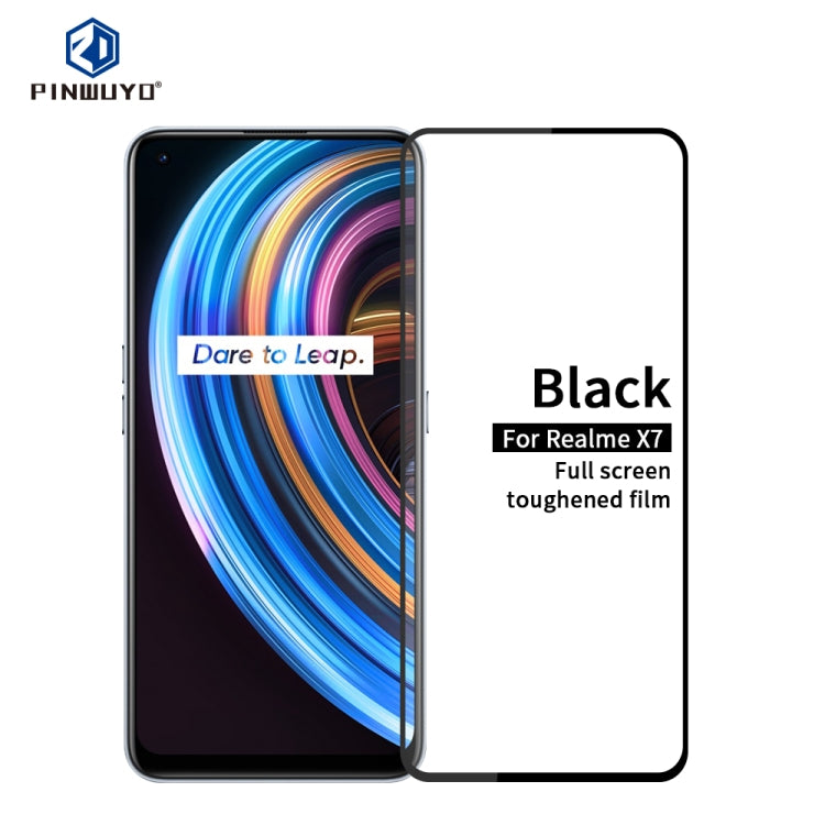 PINWUYO 9H 2.5D Full Screen Tempered Glass Film, For Realme7, For Realme7 Pro, For Realme X7, For Realme X7 Pro, For OPPO Reno4Z