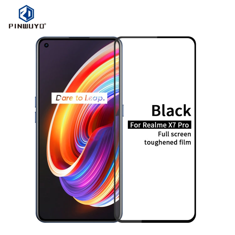 PINWUYO 9H 2.5D Full Screen Tempered Glass Film, For Realme7, For Realme7 Pro, For Realme X7, For Realme X7 Pro, For OPPO Reno4Z