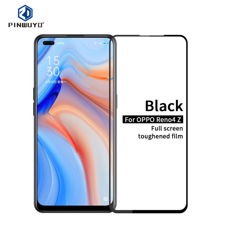 PINWUYO 9H 2.5D Full Screen Tempered Glass Film, For Realme7, For Realme7 Pro, For Realme X7, For Realme X7 Pro, For OPPO Reno4Z
