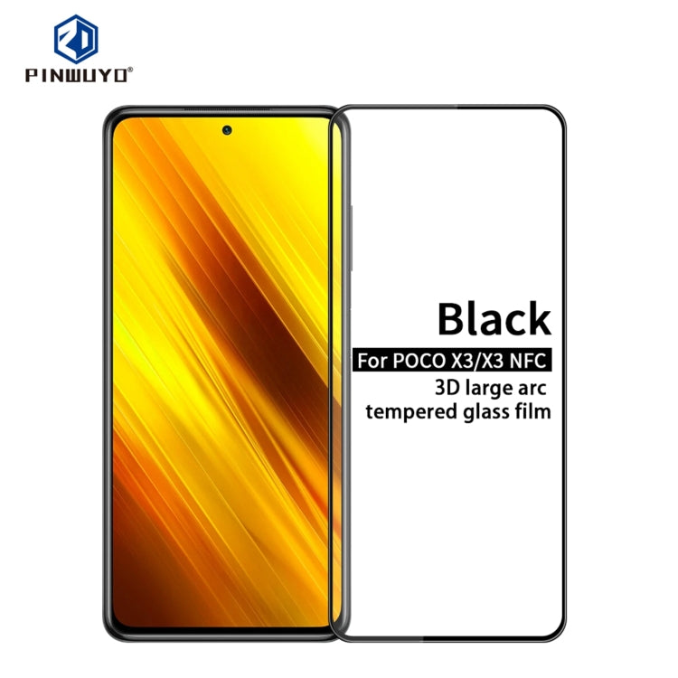 PINWUYO 9H 3D Curved Full Screen Explosion-proof Tempered Glass Film, For Xiaomi POCO X3, For Xiaomi POCO M2, For vivo iQOO5, For vivo iQOO5 Pro, For Realme7, For OPPO Reno4 Z, For Realme7 Pro, For OPPO Reno4 SE
