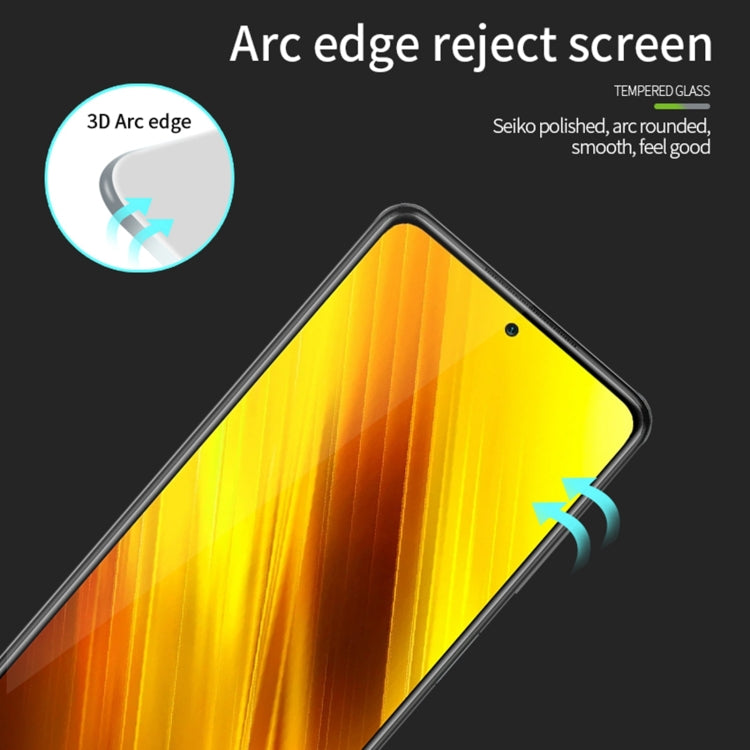 PINWUYO 9H 3D Curved Full Screen Explosion-proof Tempered Glass Film, For Xiaomi POCO X3, For Xiaomi POCO M2, For vivo iQOO5, For vivo iQOO5 Pro, For Realme7, For OPPO Reno4 Z, For Realme7 Pro, For OPPO Reno4 SE