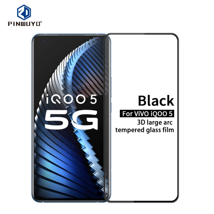PINWUYO 9H 3D Curved Full Screen Explosion-proof Tempered Glass Film, For Xiaomi POCO X3, For Xiaomi POCO M2, For vivo iQOO5, For vivo iQOO5 Pro, For Realme7, For OPPO Reno4 Z, For Realme7 Pro, For OPPO Reno4 SE