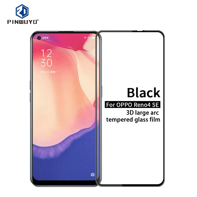 PINWUYO 9H 3D Curved Full Screen Explosion-proof Tempered Glass Film, For Xiaomi POCO X3, For Xiaomi POCO M2, For vivo iQOO5, For vivo iQOO5 Pro, For Realme7, For OPPO Reno4 Z, For Realme7 Pro, For OPPO Reno4 SE