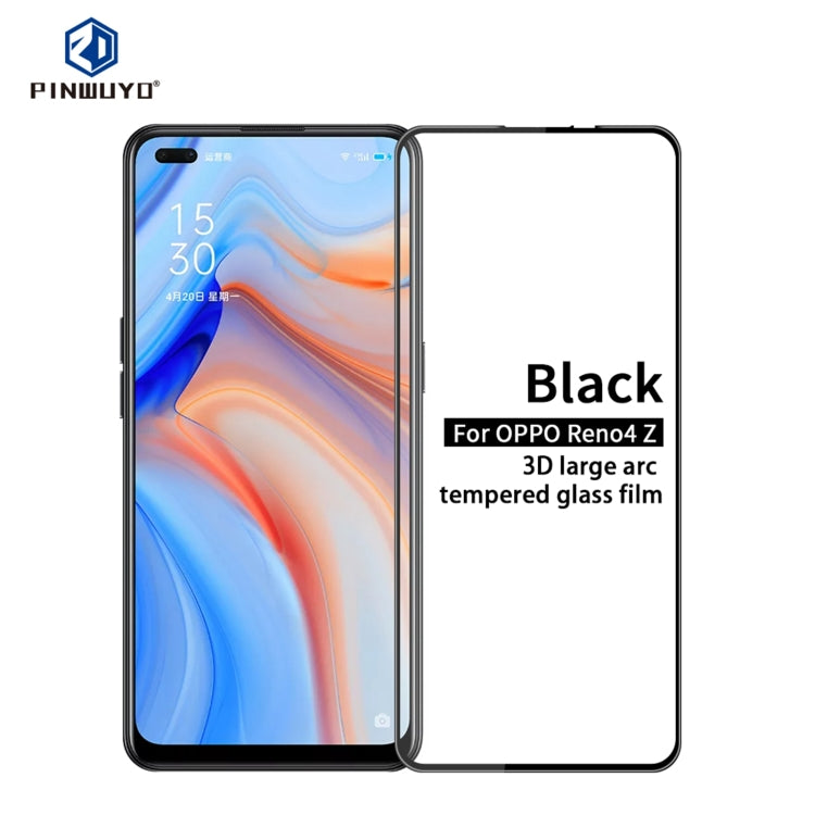 PINWUYO 9H 3D Curved Full Screen Explosion-proof Tempered Glass Film, For Xiaomi POCO X3, For Xiaomi POCO M2, For vivo iQOO5, For vivo iQOO5 Pro, For Realme7, For OPPO Reno4 Z, For Realme7 Pro, For OPPO Reno4 SE