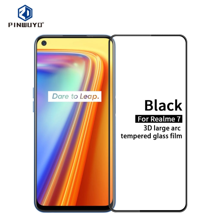 PINWUYO 9H 3D Curved Full Screen Explosion-proof Tempered Glass Film, For Xiaomi POCO X3, For Xiaomi POCO M2, For vivo iQOO5, For vivo iQOO5 Pro, For Realme7, For OPPO Reno4 Z, For Realme7 Pro, For OPPO Reno4 SE