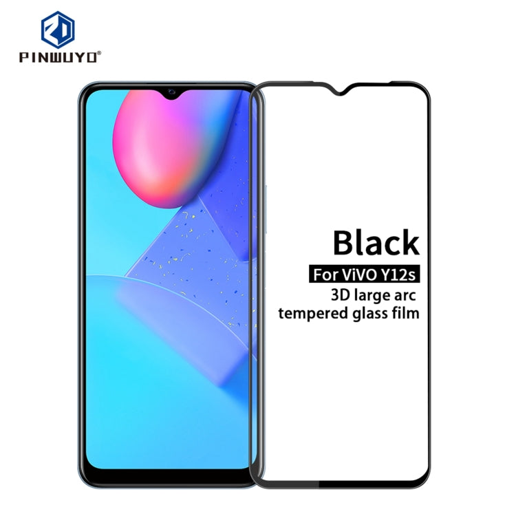 PINWUYO 9H 3D Curved Full Screen Explosion-proof Tempered Glass Film, For Xiaomi Poco M3, For Motorola Moto E (2020), For vivo Y12s, For Motorola Moto G9 Plus, For vivo S7e 5G