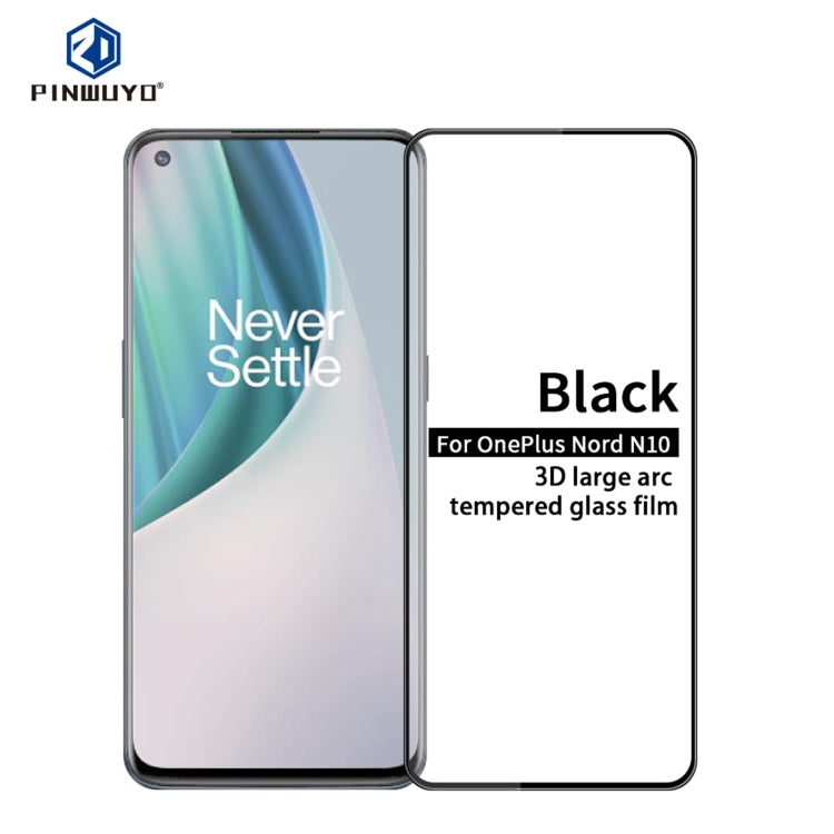 PINWUYO 9H 3D Curved Full Screen Explosion-proof Tempered Glass Film, For OnePlus Nord N10 5G, For OnePlus Nord N100, For Google Pixel 5, For OPPO Reno5, For OPPO K7x, For Samsung Galaxy A12 / A32 5G