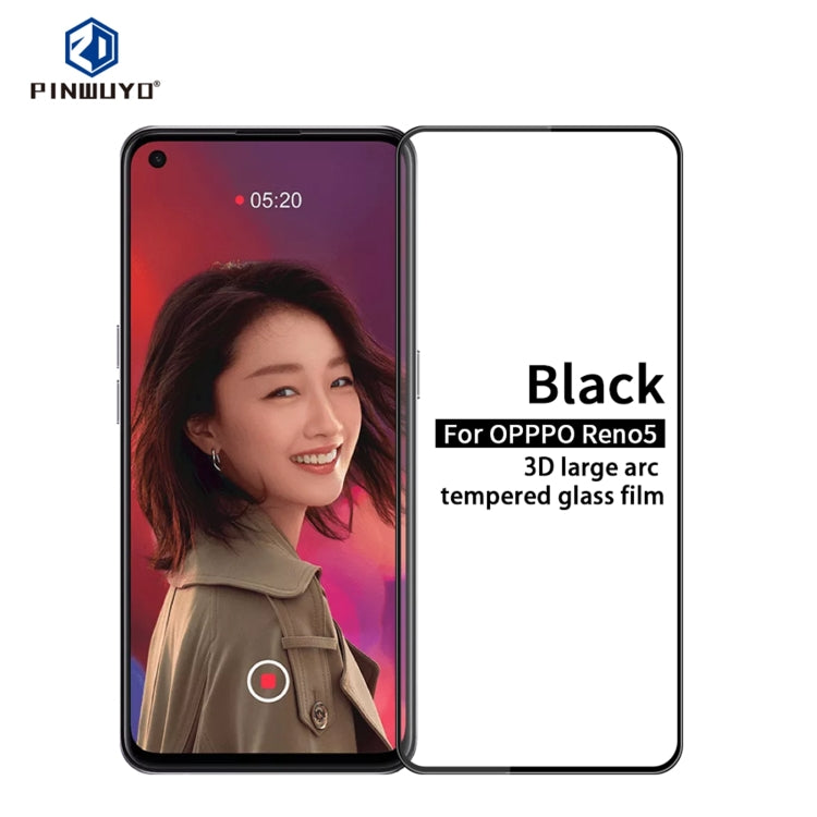 PINWUYO 9H 3D Curved Full Screen Explosion-proof Tempered Glass Film, For OnePlus Nord N10 5G, For OnePlus Nord N100, For Google Pixel 5, For OPPO Reno5, For OPPO K7x, For Samsung Galaxy A12 / A32 5G