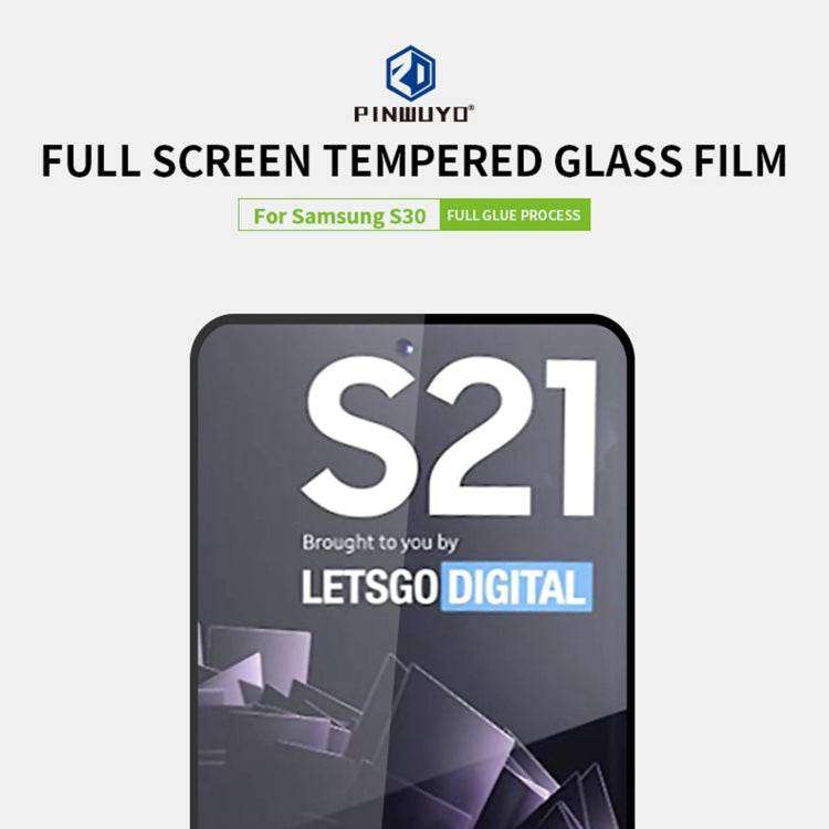 PINWUYO 9H 2.5D Full Screen Tempered Glass Film, For Samsung Galaxy S21 5G, For ViVO Y52s, For OnePlus 8T, For Samsung Galaxy S21+ 5G, For Samsung Galaxy A52, For Samsung Galaxy A72, For OPPO Reno5
