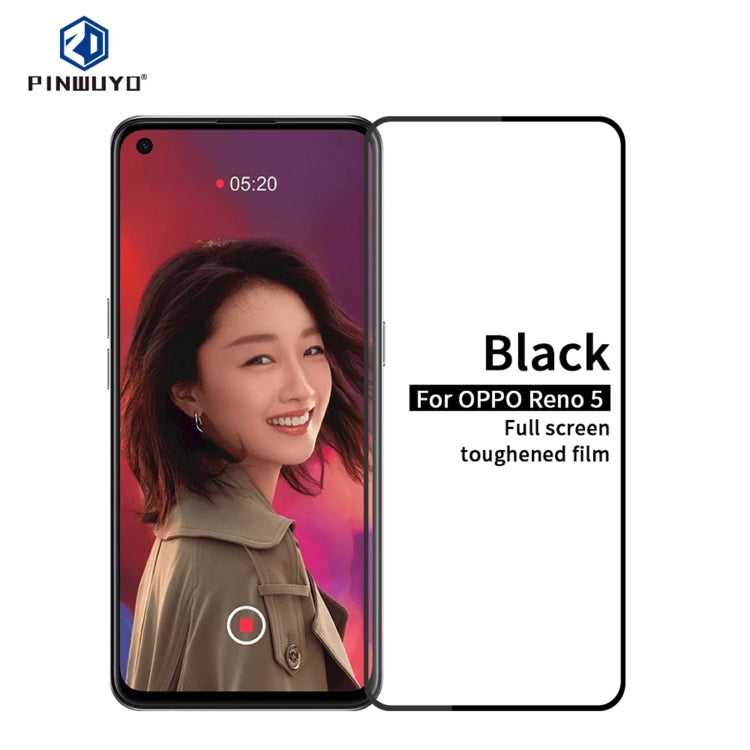 PINWUYO 9H 2.5D Full Screen Tempered Glass Film, For Samsung Galaxy S21 5G, For ViVO Y52s, For OnePlus 8T, For Samsung Galaxy S21+ 5G, For Samsung Galaxy A52, For Samsung Galaxy A72, For OPPO Reno5