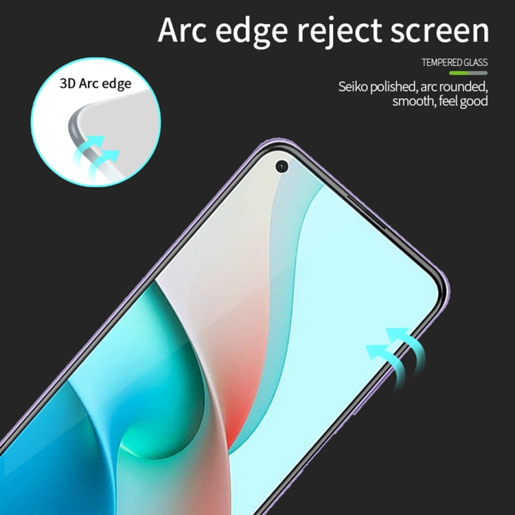 PINWUYO 9H 3D Curved Full Screen Explosion-proof Tempered Glass Film, For Xiaomi Redmi Note 9T, For vivo iQOO7