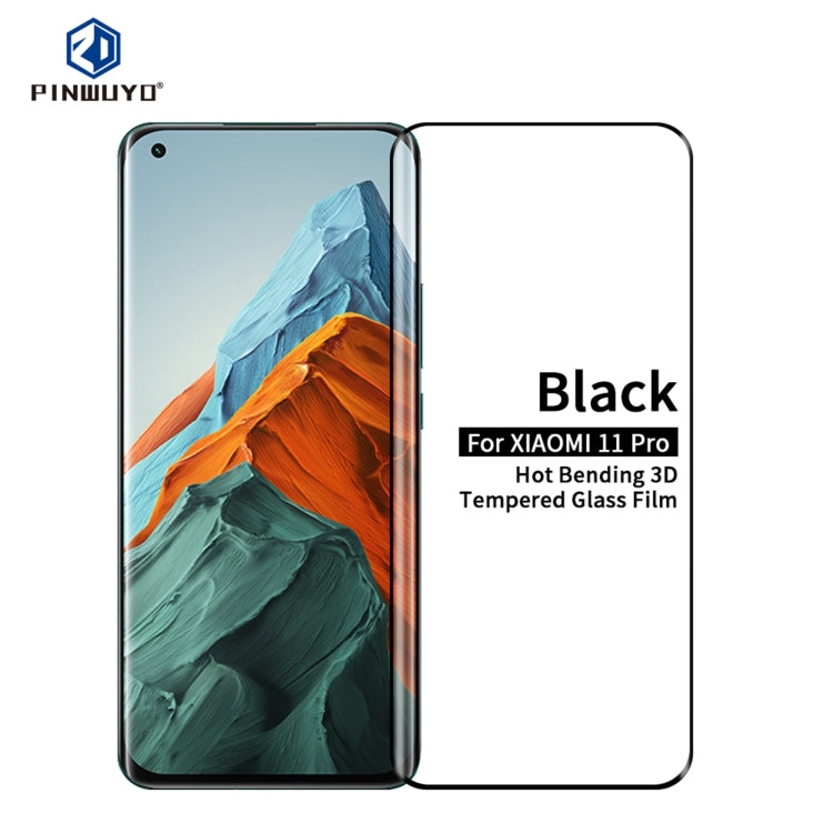 PINWUYO 9H 3D Hot Bending Tempered Glass Film, For Xiaomi Mi 11 Pro, For Xiaomi Mi 11 Ultra, For OnePlus 9 Pro, For OPPO Find X3 / 3X Pro